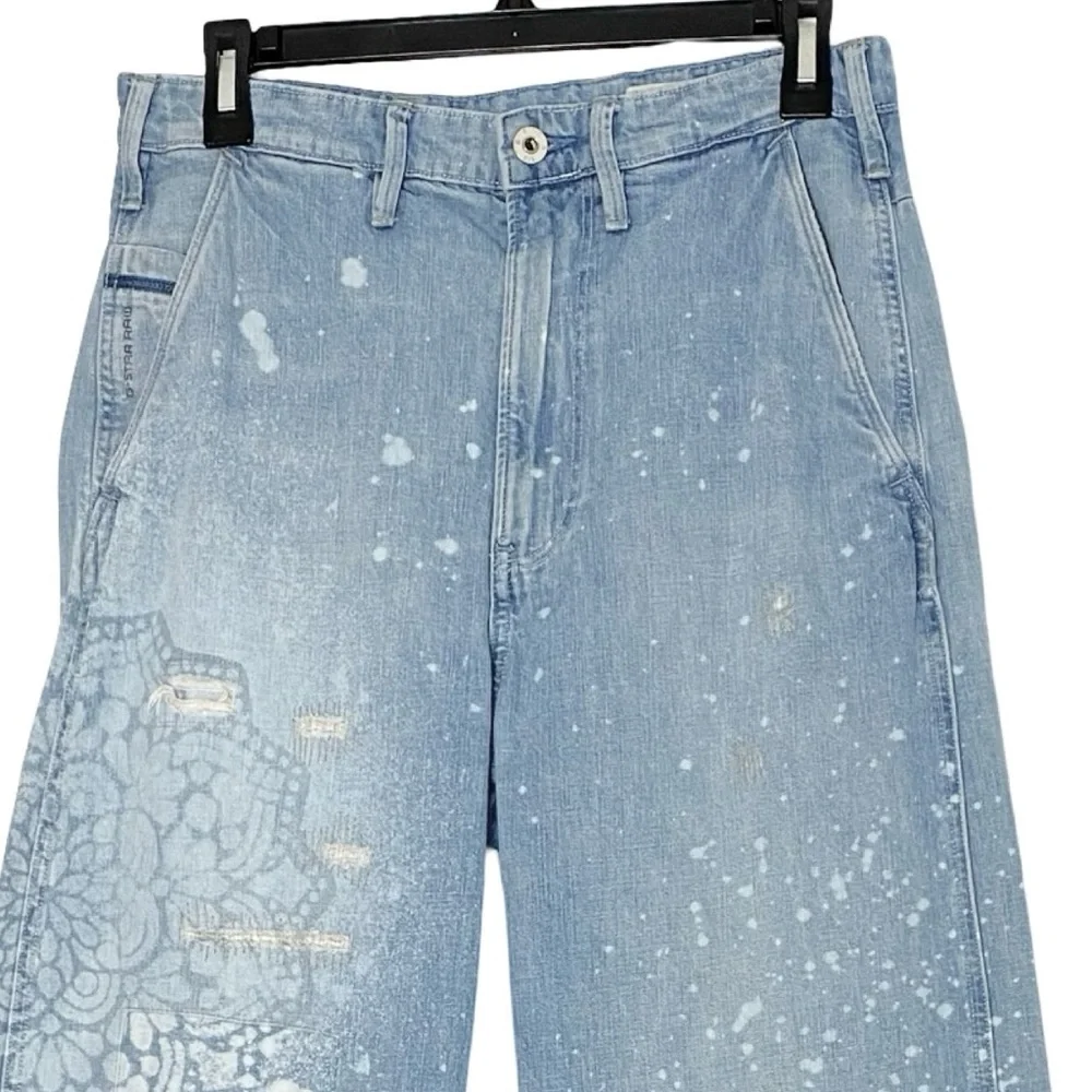GStar Lintell High Dad Jeans Womens Size 8 Waist 29 G-Star Raw Restored Denim